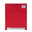 Pemberly Row Set of 2 Contemporary 2-Drawer Accent Chests In Red