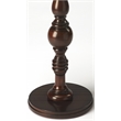 Pemberly Row Set of 2 Contemporary Wood Pedestal Tables in Cherry Brown