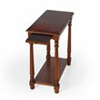 Pemberly Row Set of 2 Contemporary Wood Side Tables in Brown