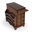 Pemberly Row Set of 2 Contemporary Wooden Cherry Side Tables