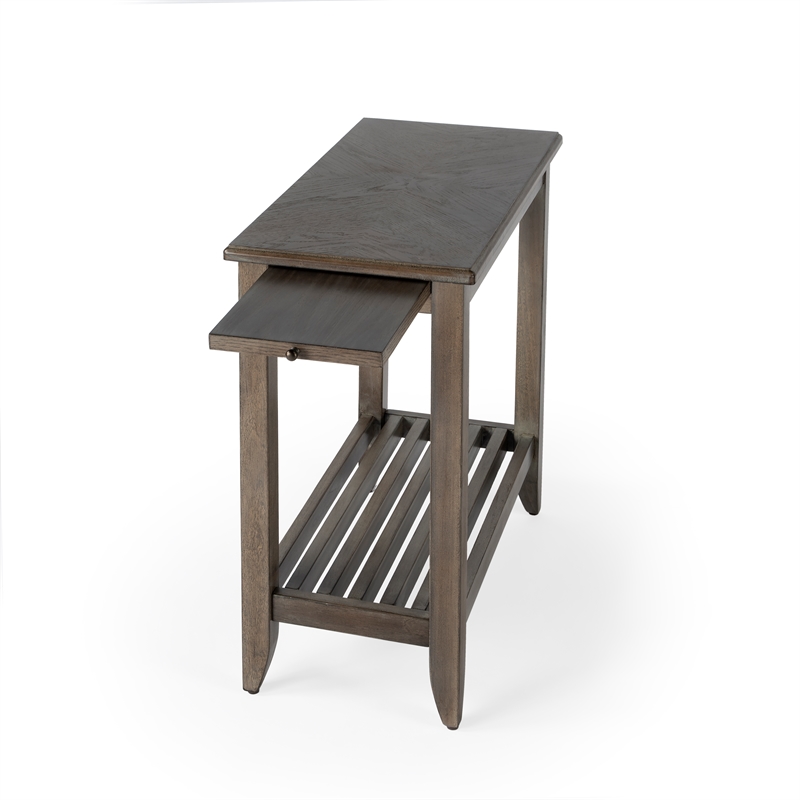 Pemberly Row Set of 2 Transitional Chairside Tables In Dusty Trail