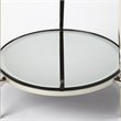 Pemberly Row Set of 2 Contemporary Metal And Mirror End Tables