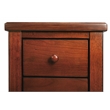 Pemberly Row Set of 2 Olive Ash Burl 4-Drawer Chairside Chest In Brown