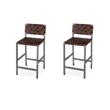 Pemberly Row Set of 2 Iron And Leather 24.5