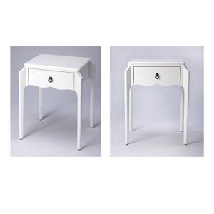 Pemberly Row Set of 2 Modern / Contemporary Nightstands In White