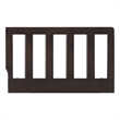 Pemberly Row Set of 3 Modern Wood Toddler Guard Rails & Bed in Espresso
