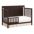 Pemberly Row Set of 3 Modern Wood Toddler Guard Rails & Bed in Espresso