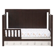 Pemberly Row Set of 3 Modern Wood Toddler Guard Rails & Bed in Espresso