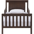 Pemberly Row Set of 3 Modern Wood Toddler Guard Rails & Bed in Espresso