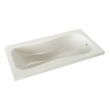 Pemberly Row Drop-In Bathtub w/Classic Interior & Molded Armrests in Biscut