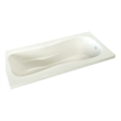 Pemberly Row Drop-In Bathtub w/Classic Interior & Molded Armrests in Biscut