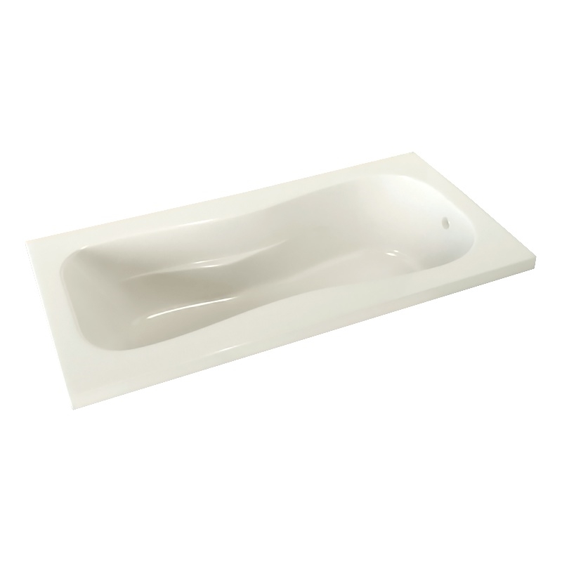 Pemberly Row Drop-In Bathtub with Classic Interior & Molded Armrests in Biscut
