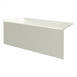 Pemberly Row 54X32 Left Hand Drain Bathtub with Smooth Integral Skirt in Biscut