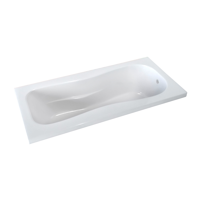 Pemberly Row 66X32 Acrylic Drop-In Bathtub Interior and Armrests in White