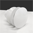 Pemberly Row Acrylic Oval Freestanding Acrylicsulated Bathtub in White