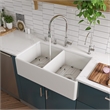 Pemberly Row Solid Polished Stainless Steel Pull Down Single Hole Kitchen Faucet