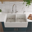 Pemberly Row Solid Polished Stainless Steel Pull Down Single Hole Kitchen Faucet