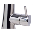 Pemberly Row Solid Polished Stainless Steel Pull Down Single Hole Kitchen Faucet