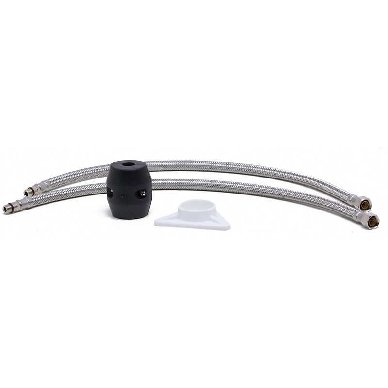 Pemberly Row Solid Polished Stainless Steel Pull Down Single Hole Kitchen Faucet