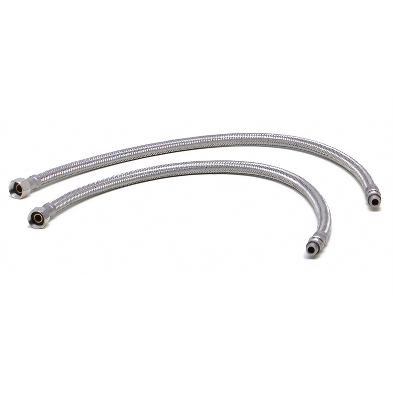 Pemberly Row Polished Stainless Steel Retractable Single Hole Kitchen Faucet