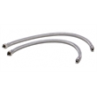 Pemberly Row Polished Stainless Steel Retractable Single Hole Kitchen Faucet