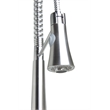 Pemberly Row Solid Stainless Steel Kitchen Faucet w Pull Down Shower Spray