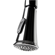 Pemberly Row Polished Chrome Gooseneck Pull Down Kitchen Faucet