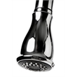 Pemberly Row Polished Chrome Traditional Gooseneck Pull Down Kitchen Faucet
