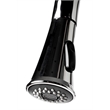 Pemberly Row Polished Chrome Square Gooseneck Pull Down Kitchen Faucet