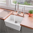 Pemberly Row Polished Chrome Sensor Gooseneck Pull Down Kitchen Faucet