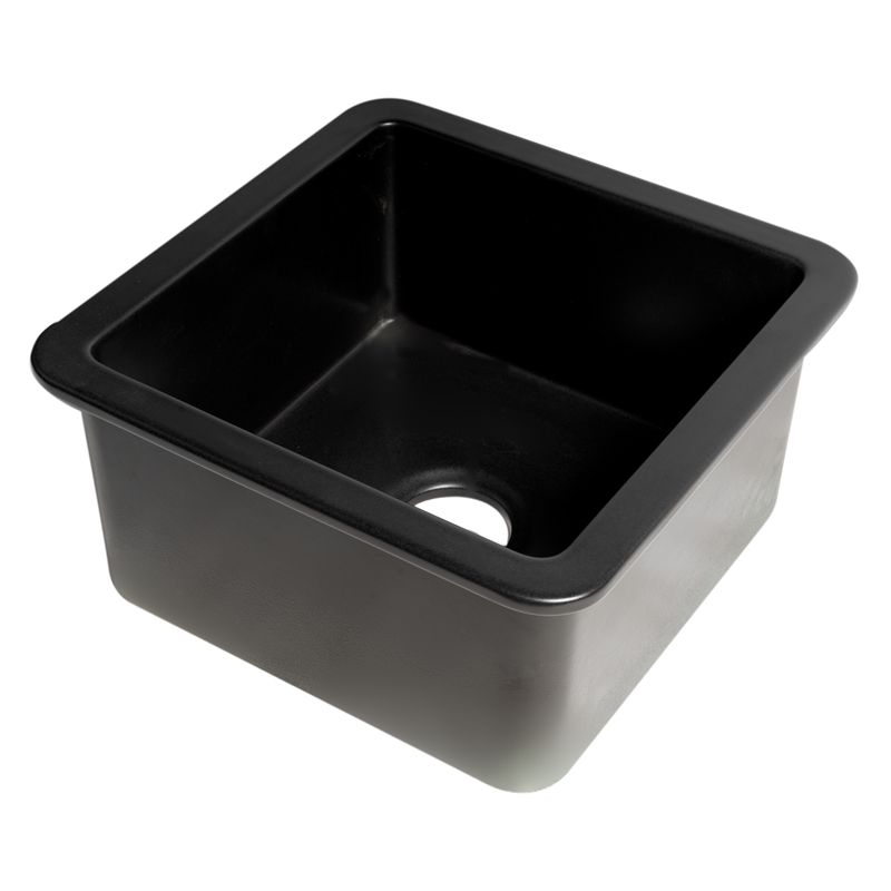 Pemberly Row Black Matte Square 18