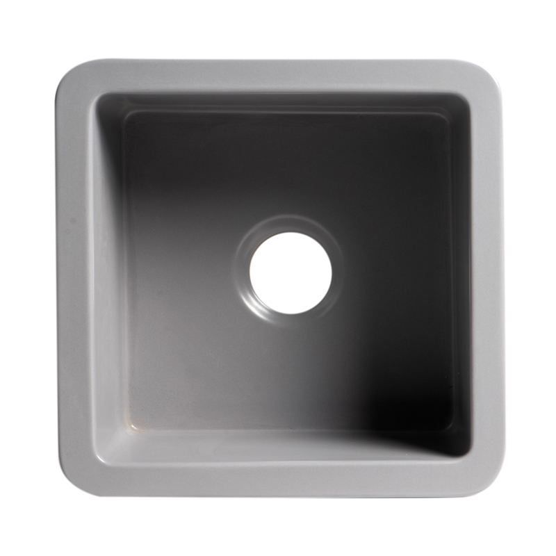 Pemberly Row Gray Matte Square 18