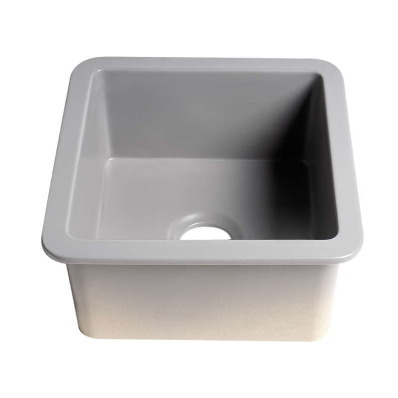 Pemberly Row Gray Matte Square 18