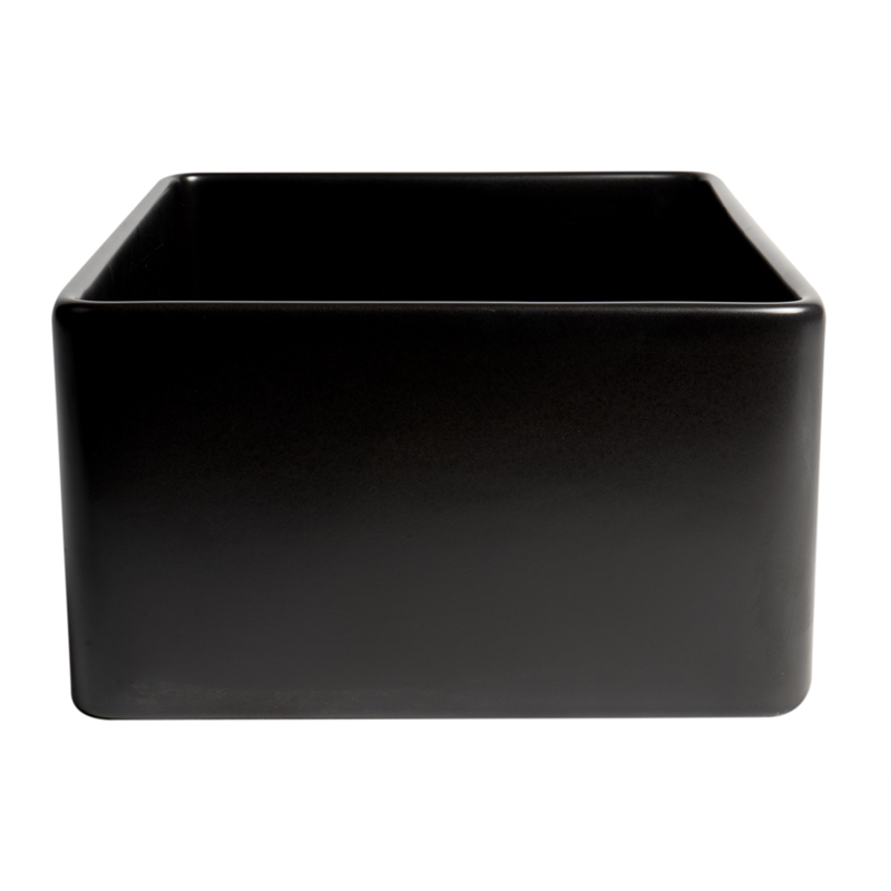 Pemberly Row Black Matte Smooth Apron 24