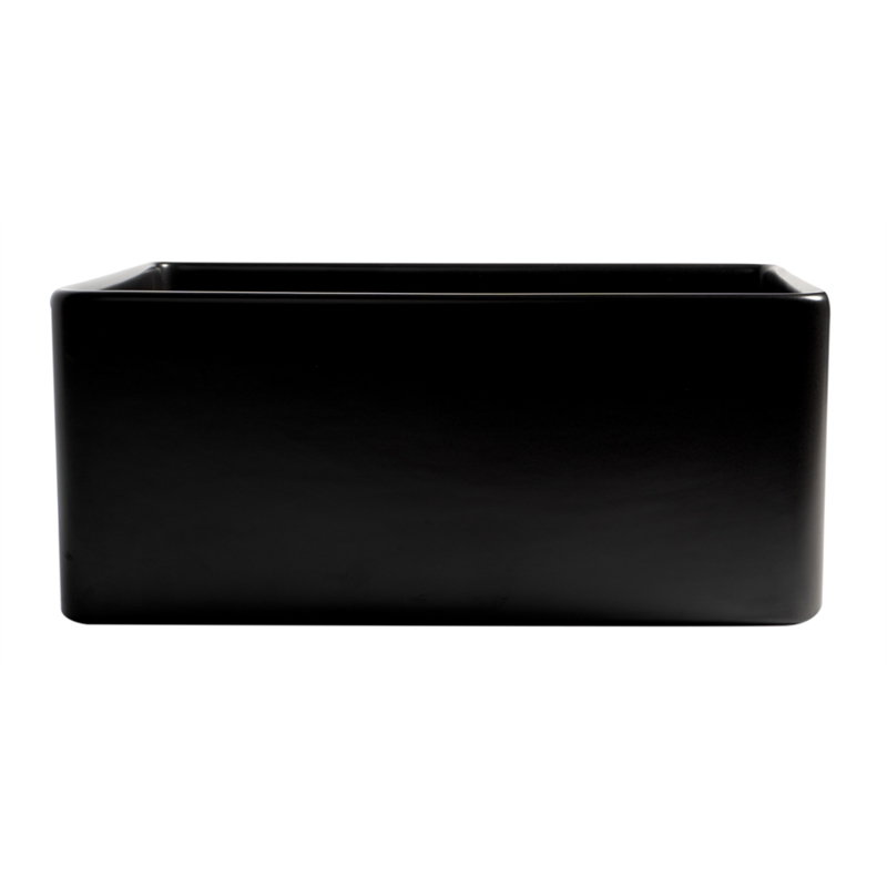 Pemberly Row Black Matte Smooth Apron 24