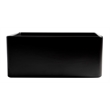 Pemberly Row Black Matte Smooth Apron 24