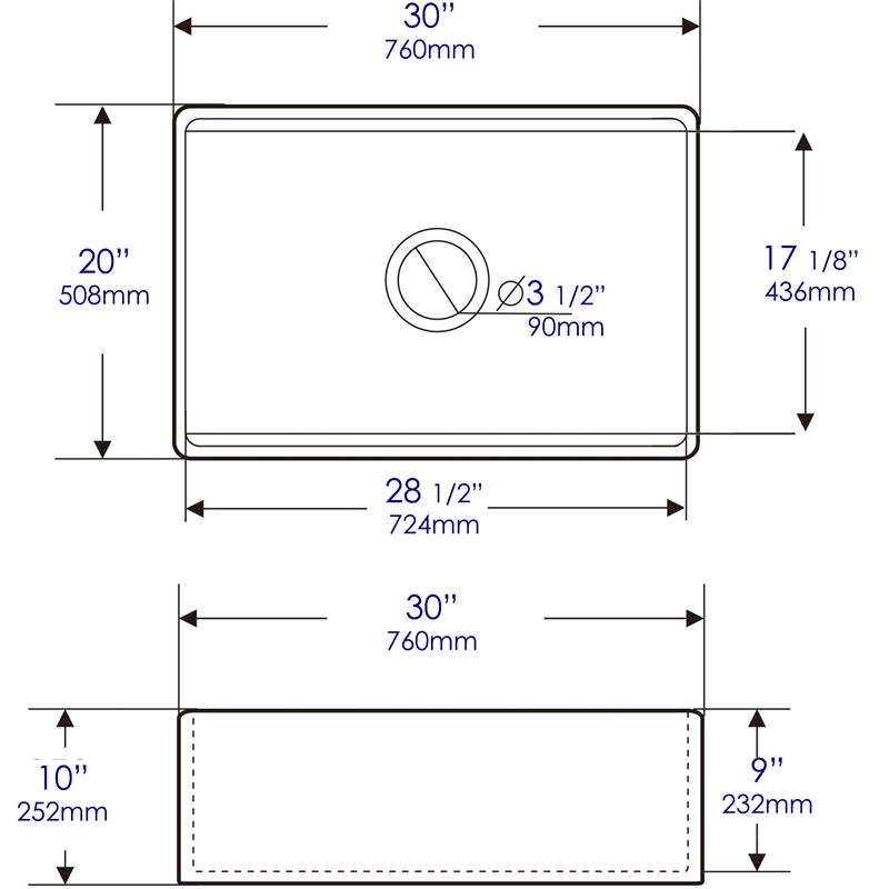 Pemberly Row White Apron Workstation 30