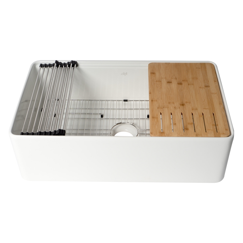 Pemberly Row White Apron Workstation 33