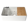 Pemberly Row White Apron Workstation 33