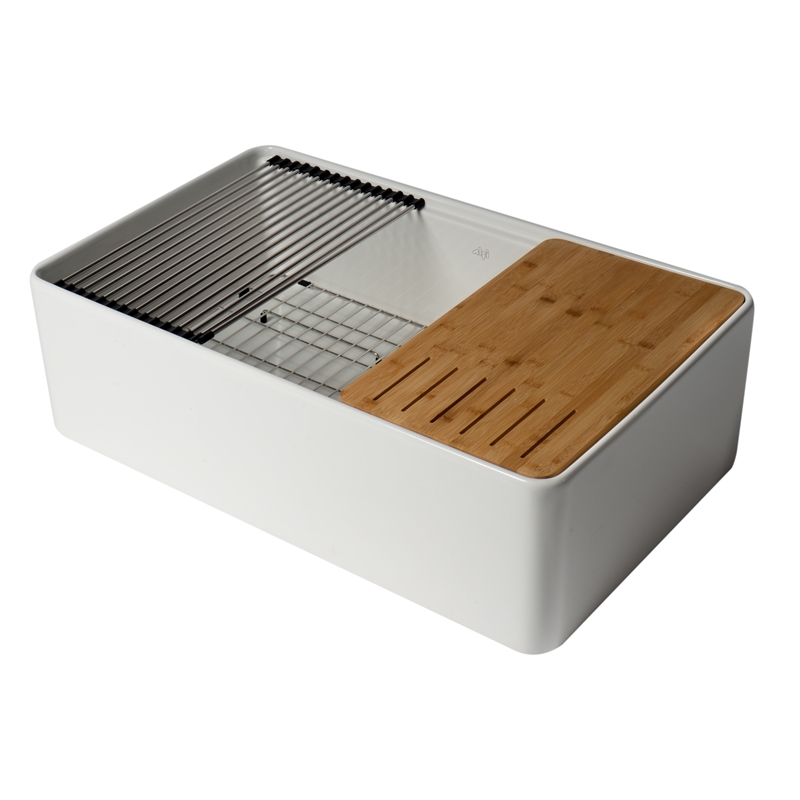Pemberly Row White Apron Workstation 33