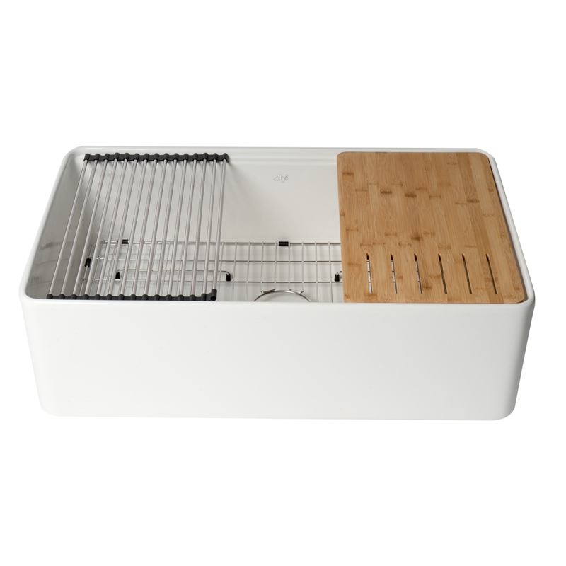 Pemberly Row White Apron Workstation 33