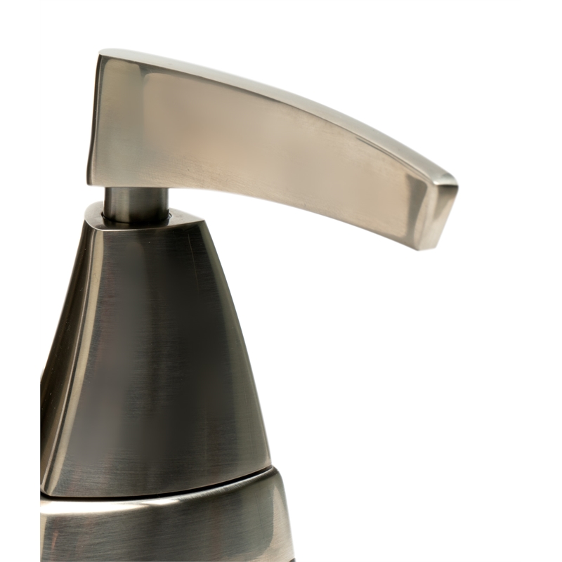 Pemberly Row Brushed Nickel Two-Handle 4'' Centerset Bathroom Faucet