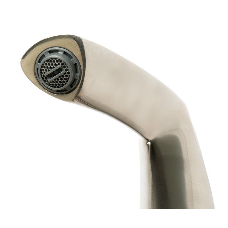 Pemberly Row Brushed Nickel Two-Handle 4'' Centerset Bathroom Faucet
