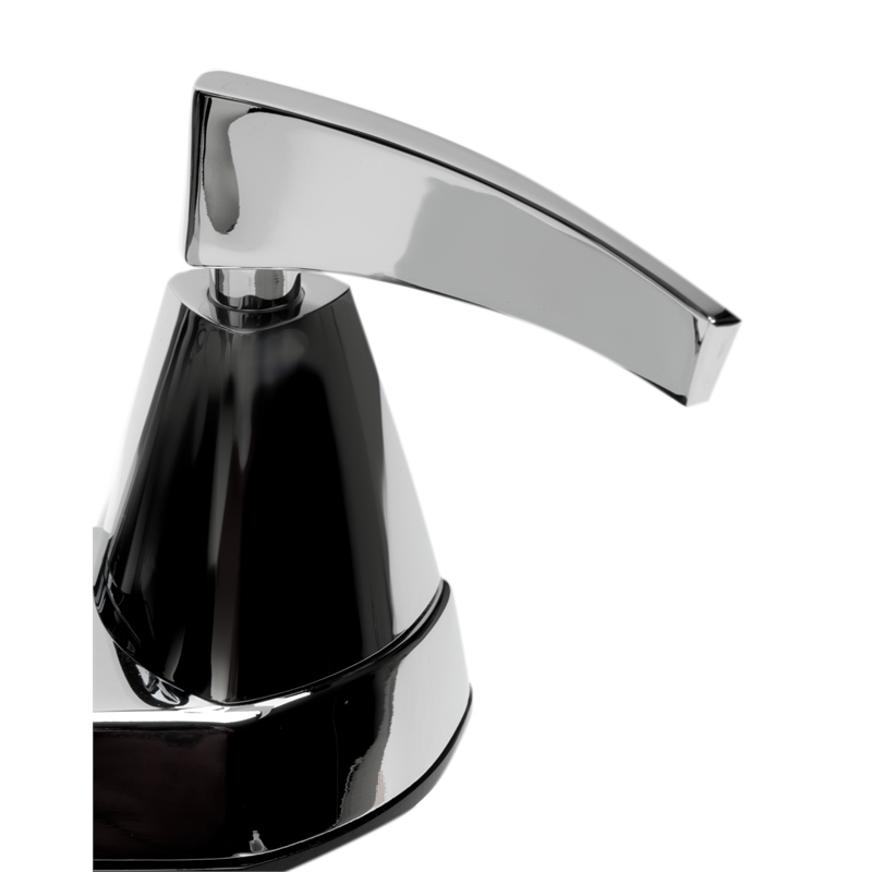 Pemberly Row Polished Chrome Two-Handle 4'' Centerset Bathroom Faucet