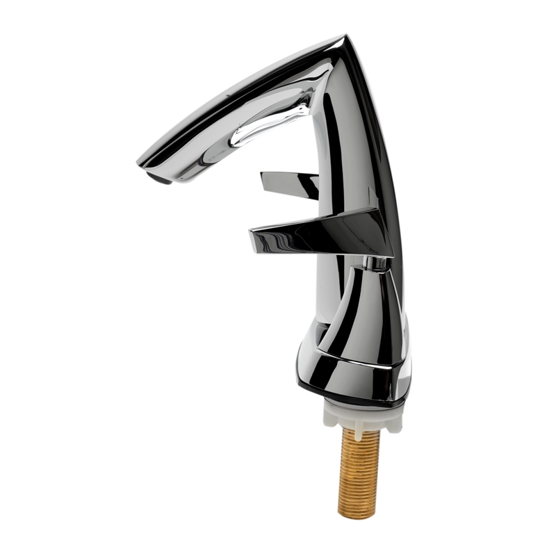 Pemberly Row Polished Chrome Two-Handle 4'' Centerset Bathroom Faucet