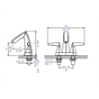 Pemberly Row Polished Chrome Two-Handle 4'' Centerset Bathroom Faucet