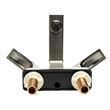 Pemberly Row Brushed Nickel Two-Handle 4'' Centerset Bathroom Faucet