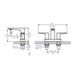Pemberly Row Brushed Nickel Two-Handle 4'' Centerset Bathroom Faucet