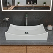 Pemberly Row Polished Chrome Tall Square Single Lever Bathroom Faucet