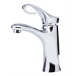 Pemberly Row Contemporary Polished Chrome Single Lever Bathroom Faucet